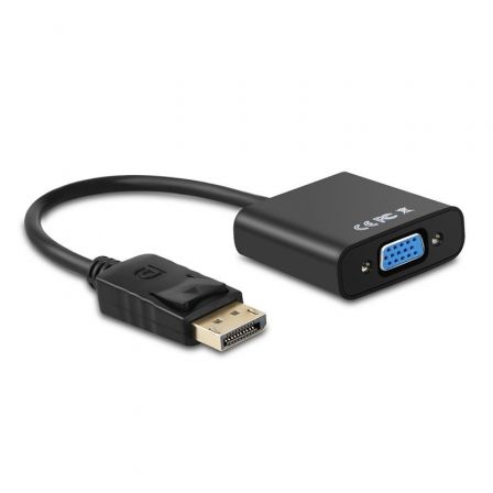 art_ais-adp20a125-0367_1.jpg Conversor Aisens A125-0367/ DisplayPort Macho - VGA Hembra/ 15cm/ Negro - Imagen 1