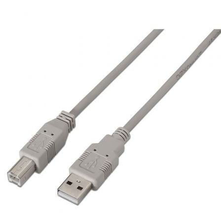 art_ais-cab20a101-0002_1.jpg Cable USB 2.0 Impresora Aisens A101-0002/ USB Tipo-B Macho - USB Macho/ 1.8m/ Beige - Imagen 1
