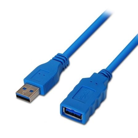 art_ais-cab20a105-0045_1.jpg Cable Alargador USB 3.0 Aisens A105-0045/ USB Macho - USB Hembra/ Hasta 9W/ 625Mbps/ 1m / Azul - Imagen 1