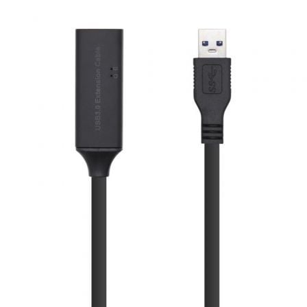 art_ais-cab20a105-0407_1.jpg Cable Alargador USB 3.0 con Amplificador Aisens A105-0407/ USB Macho - USB Hembra/ Hasta 9W/ 625Mbps/ 5m/ Negro - Imagen 1