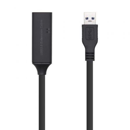 art_ais-cab20a105-0408_1.jpg Cable Alargador USB 3.0 con Amplificador Aisens A105-0408/ USB Macho - USB Hembra/ Hasta 9W/ 625Mbps/ 10m/ Negro - Imagen 1