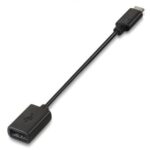 Cable USB 2.0 Aisens A107-0059/ USB Tipo-C Macho - USB Hembra/ 480Mbps/ 15cm/ Negro