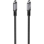 Cable USB 3.2 Tipo-C Aisens A107-0989/ USB Tipo-C Macho - USB Tipo-C Macho/ Hasta 100W/ 10Gbps/ 4m/ Negro