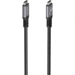 Cable USB 3.2 Tipo-C Aisens  A107-0991/ USB Tipo-C Macho - USB Tipo-C Macho/ Hasta 60W/ 5Gbps/ 7m/ Negro