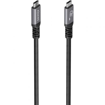 art_ais-cab20a107-0992_1.jpg Cable USB 3.2 Tipo-C Aisens A107-0992/ USB Tipo-C Macho - USB Tipo-C Macho/ Hasta 60W/ 5Gbps/ 10m/ Negro - Imagen 1