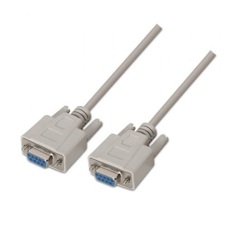 art_ais-cab20a112-0067_1.jpg Cable Serie NULL Modem Aisens A112-0067/ DB9 Hembra - DB9 Hembra/ Hasta 0.15W/ 1.6Mbps/ 1.8m/ Beige - Imagen 1