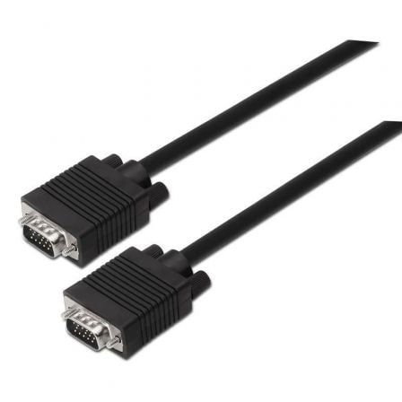 art_ais-cab20a113-0068_1.jpg Cable SVGA Aisens A113-0068/ VGA Macho - VGA Macho/ Hasta 3W/ 10Mbps/ 1.8m/ Negro - Imagen 1