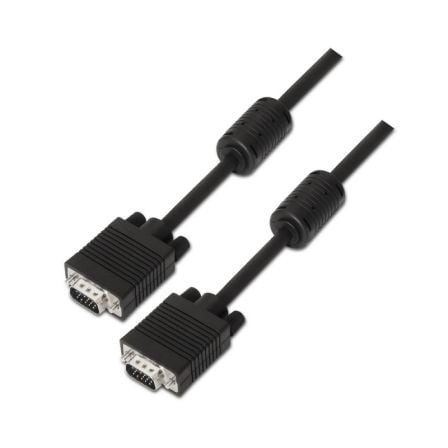 art_ais-cab20a113-0074_1.jpg Cable SVGA Aisens A113-0074/ HDB15 Macho - HDB15 Macho/ Hasta 3W/ 10Mbps/ 10m/ Negro - Imagen 1