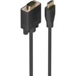 Cable Conversor Aisens A122-1011 SVGA Macho/ HDMI Macho/ 1.5m/ Negro