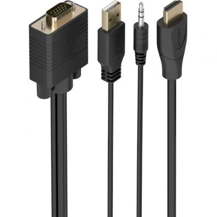 art_ais-cab20a122-1013_1.jpg Cable Conversor Aisens A122-1013 SVGA Macho - USB Macho - Jack Macho/ HDMI Macho/ 1m/ Negro - Imagen 1