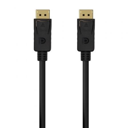 art_ais-cab20a124-0549_1.jpg Cable DisplayPort 1.2 4K Aisens A124-0549/ DisplayPort Macho - DisplayPort Macho/ Hasta 5W/ 2300Mbps/ 1.5m/ Negro - Imagen 1