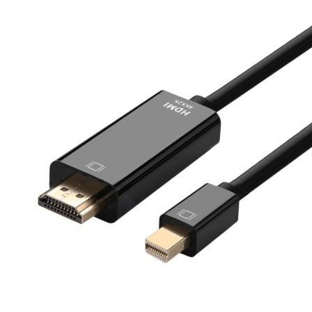 art_ais-cab20a125-0458_1.jpg Cable Conversor Aisens A125-0458/ Mini DisplayPort Macho - HDMI Macho/ Hasta 5W/ 2300Mbps/ 3m/ Negro - Imagen 1