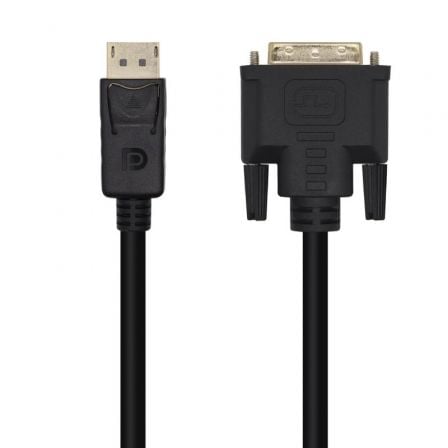 art_ais-cab20a125-0463_1.jpg Cable Conversor Aisens A125-0463/ DisplayPort Macho - DVI Macho/ Hasta 5W/ 2300Mbps/ 3m/ Negro - Imagen 1