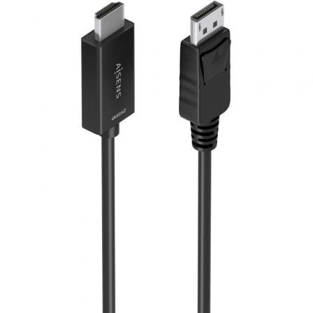 art_ais-cab20a125-0894_1.jpg Cable Conversor Aisens A125-0894/ DisplayPort Macho - HDMI 4K Macho/ 2m/ Negro - Imagen 1