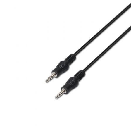 art_ais-cab20a128-0144_1.jpg Cable Estéreo Aisens A128-0144/ Jack 3.5 Macho - Jack 3.5 Macho/ Hasta 0.1W/ 10m/ Negro - Imagen 1