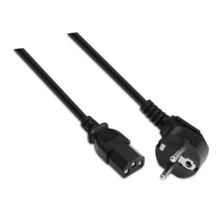 art_ais-cab20a132-0168_1.jpg Cable Alimentación Aisens A132-0168/ CEE(7-7) Macho - C13 Hembra/ Hasta 1500W/ 3m/ Negro - Imagen 1