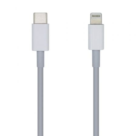 art_ais-cab20ligh20a102-0441_1.jpg Cable USB 2.0 Tipo-C Lightning Aisens A102-0441/ Lightning Macho - USB Tipo-C Macho/ 480Mbps/ 20cm/ Blanco - Imagen 1