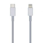 Cable USB Tipo-C 2.0 Lightning Aisens A102-0443/ Lightning Macho - USB Tipo-C Macho/ 480Mbps/ 2m/ Blanco