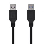 Cable USB 3.0 Aisens A105-0447/ USB Macho - USB Macho/ 5Gbps/ 2m/ Negro
