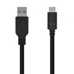 Cable USB 3.1 Tipo-C Aisens A107-0450/ USB Tipo-C Macho - USB Macho/ 10Gbps/ 1.5m/ Negro