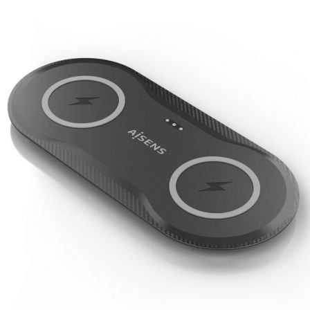art_ais-car20asch-15w2wc060-bk_1.jpg Base de carga Inalámbrica Aisens ASCH-15W2WC060-BK/ 15W/ Negro - Imagen 1