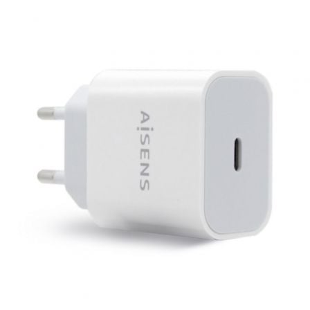 art_ais-carga20a110-0537_1.jpg Cargador de Pared Aisens A110-0537/ 1xUSB Tipo-C/ 20W - Imagen 1
