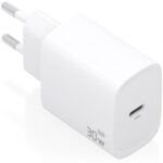 Cargador de Pared GaN Aisens A110-0950/ 1xUSB Tipo-C/ 30W/ Blanco