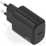 Cargador de Pared GaN Aisens A110-0976/ 1xUSB Tipo-C/ 30W/ Negro