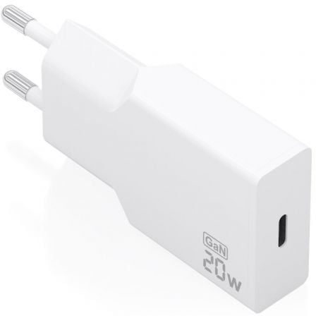 art_ais-carga20a110-0997_1.jpg Cargador de Pared GaN Aisens A110-0997/ 1xUSB Tipo-C/ 20W/ Blanco - Imagen 1