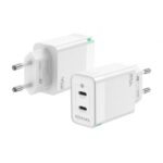 Cargador de Pared GaN Aisens ASCH-45W2P005-W/ 2xUSB Tipo-C/ 45W