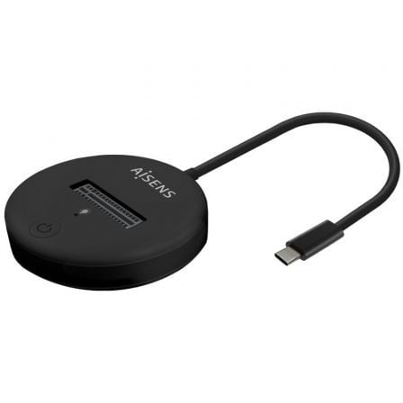 art_ais-dock20m220asuc-m2d013-bk_1.jpg Dock USB Tipo-C para SSD M2 SATA/NVMe Aisens ASUC-M2D013-BK/ Negro - Imagen 1