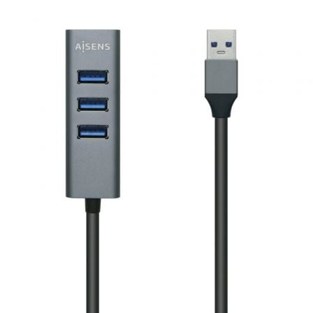art_ais-hub20a106-0507_1.jpg Hub USB 3.0 Aisens A106-0507/ 4xUSB/ Gris - Imagen 1
