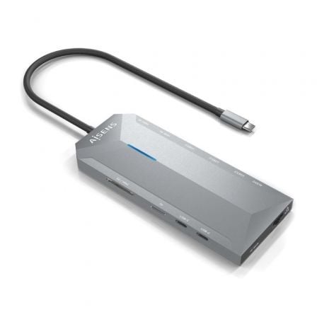 art_ais-hub20asuc-12p005-gr_1.jpg Docking USB Tipo-C Aisens ASUC-12P005-GR/ 2xHDMI 4K/ 3xUSB/ 2xUSB Tipo-C/ 1xRJ45/ 1xAudio/ 1xLector Tarjetas/ 1x Jack/ 1xUSB Tipo-C PD/ Gris - Imagen 1
