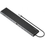 Docking USB Tipo-C Aisens ASUC-13P042-GR/ 2xUSB Tipo-C/ 1xUSB Tipo-C PD/ 2xUSB/ 2xHDMI/ 1xDisplayPort/ 1xLector de Tarjetas/ 1xJack 3.5mm/ 1xRJ45/Gris