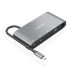 Docking USB Tipo-C Aisens ASUC-8P010-GR/ 1xHDMI 4K/ 1xVGA/ 2xUSB/ 1xRJ45/ 2xUSB Tipo-C/ 1xUSB Tipo-C PD/ Gris