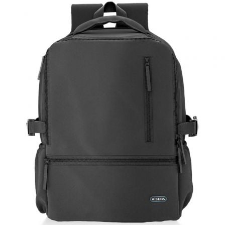 art_ais-moc20asbg-bp086-bk_1.jpg Mochila Aisens ASBG-BP086-BK para Portátiles hasta 15.6"/ Impermeable/ Negro - Imagen 1