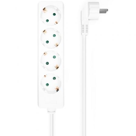 art_ais-regleta20a154-0533_1.jpg Regleta Aisens A154-0533/ 4 Tomas de Corriente/ Cable 1.4m/ Blanco - Imagen 1