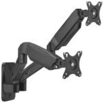 Soporte de Pared para 2 Monitores o TV Aisens WT32TSR-225/ Giratorio/ Inclinable/ hasta 9kg