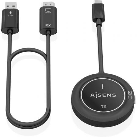 art_ais-trans20aswl-h2kc30m003-bk_1.jpg Adaptador/Transmisor de vídeo inalámbrico USB Tipo-C - HDMI Aisens ASWL-H2KC30M003-BK - Imagen 1