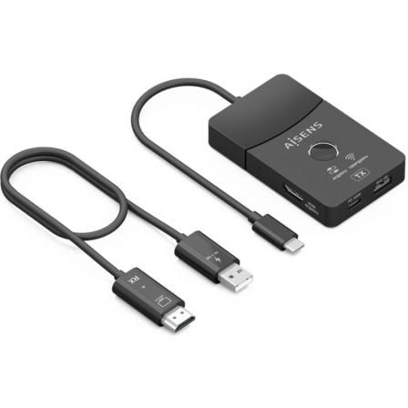 art_ais-trans20aswl-h2kdc30m05-bk_1.jpg Adaptador/Transmisor de vídeo inalámbrico USB Tipo-C - HDMI Aisens ASWL-H2KDC30M05-BK/ 100W - Imagen 1