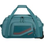 Bolsa de Viaje con Ruedas American Tourister City Racer S/ 55x35x25cm/ 2 Ruedas/ Azul Verdoso