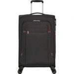 Maleta Mediana American Tourister Crosstrack Spinner Expansible 67cm/ 67.5x42x27.5cm/ 4 Ruedas/ Gris y Rojo