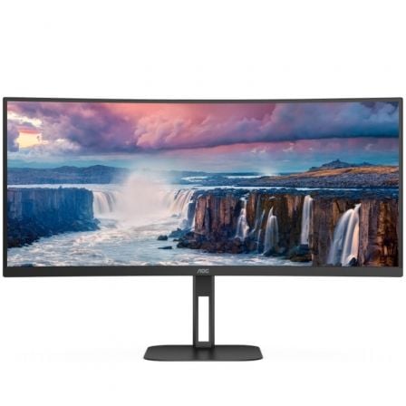art_aoc-m20cu34v5c20bk_1.jpg Monitor Profesional Ultrapanorámico Curvo AOC CU34V5C/BK 34"/ WQHD/ Multimedia/ Negro - Imagen 1