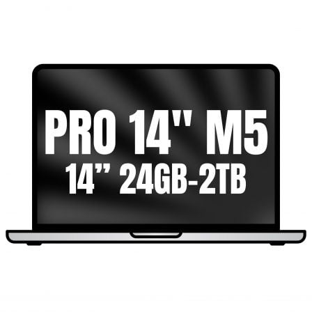 art_apl-book20pro20mgdp4ybardera_1.jpg Apple Macbook Pro 14"/ M5 Pro 18-Core CPU/ 24GB/ 2TB SSD/ 20-Core GPU/ Plata - Imagen 1