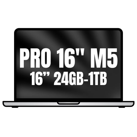 art_apl-book20pro20mge44ybardera_1.jpg Apple Macbook Pro 16"/ M5 Pro 18-Core CPU/ 24GB/ 1TB SSD/ 20-Core GPU/ Plata - Imagen 1