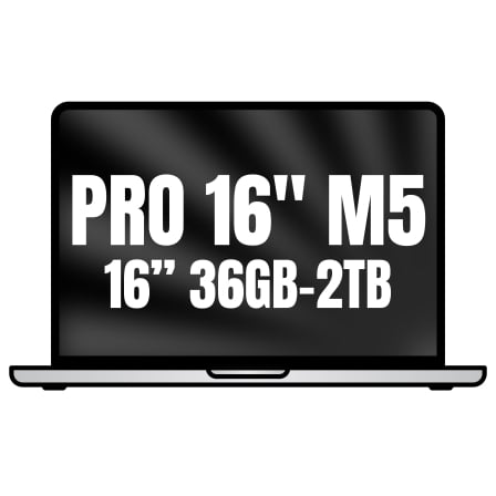 art_apl-book20pro20mge74ybardera_1.jpg Apple Macbook Pro 16"/ M5 Max 18-Core CPU/ 36GB/ 2TB SSD/ 32-Core GPU/ Plata - Imagen 1
