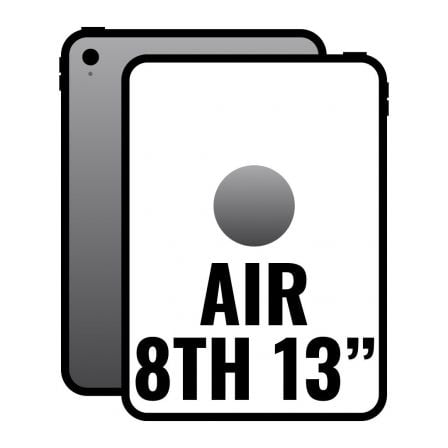 art_apl-ipad20mh9h4tybardera_1.jpg Apple iPad Air 13" 8th Wi-Fi Cell/ 5G/ M4/ 256GB/ Gris Espacial - Imagen 1
