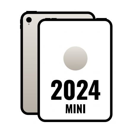 art_apl-ipad20mini20mxn83tybardera_1.jpg iPad Mini 8.3" 2024 7th WiFi/ A17 Pro/ 128GB/ Blanco Estrella- MXN83TY/A - Imagen 1