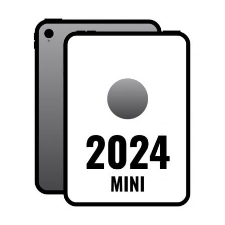 art_apl-ipad20mini20mxpt3tybardera_1.jpg iPad Mini 8.3" 2024 7th WiFi Cell/ A17 Pro/ 256GB/ 5G/ Gris Espacial - MXPT3TY/A - Imagen 1