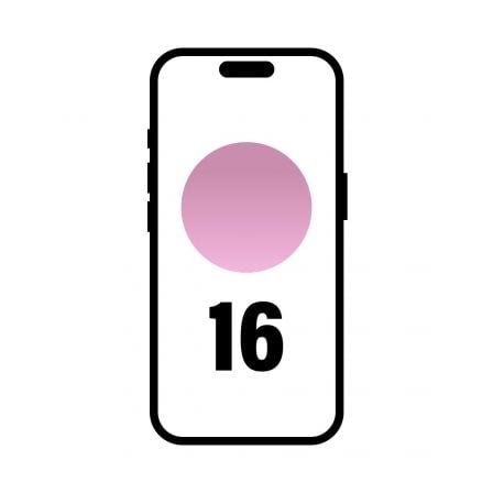 art_apl-iphone20myea3qlbardera_1.jpg Smartphone Apple iPhone 16 128GB/ 6.1"/ 5G/ Rosa - Imagen 1